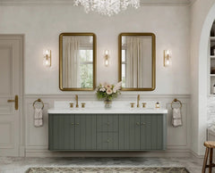 Houston Floating 72 in. W x 22 in. D Double Sink Bathroom Vanity - photo 6