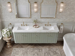 Houston Floating 72 in. W x 22 in. D Double Sink Bathroom Vanity - photo 14