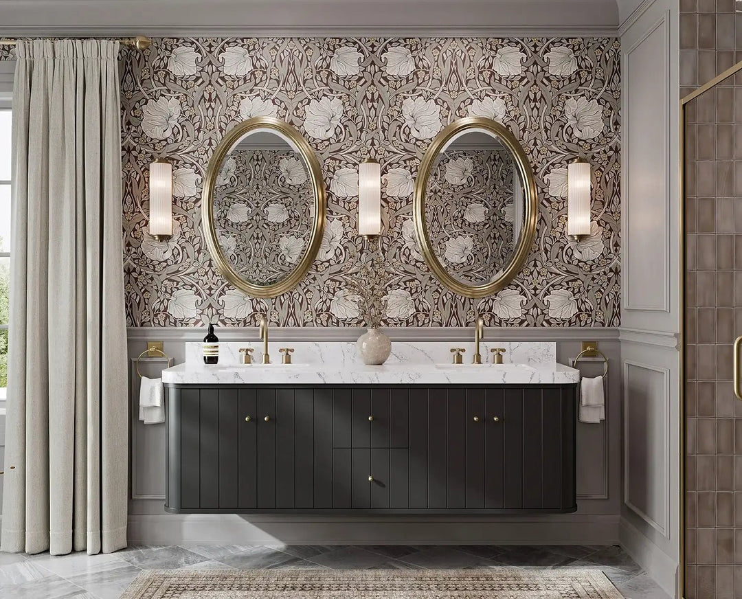 Houston Floating 72 in. W x 22 in. D Double Sink Bathroom Vanity - Willow Bath and Vanity