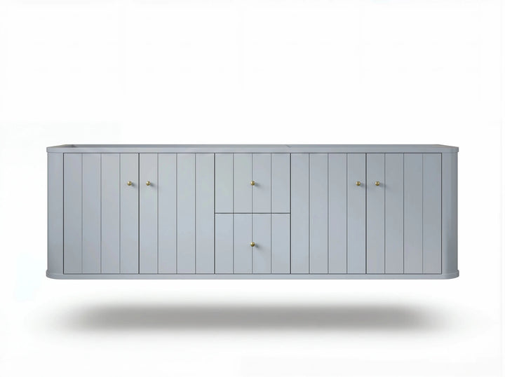 Houston Floating 72 in. W x 22 in. D Double Sink Bathroom Vanity - photo 12