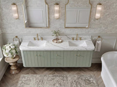 Houston Floating 72 in. W x 22 in. D Double Sink Bathroom Vanity - photo 11
