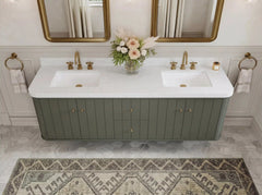 Houston Floating 72 in. W x 22 in. D Double Sink Bathroom Vanity - photo 15