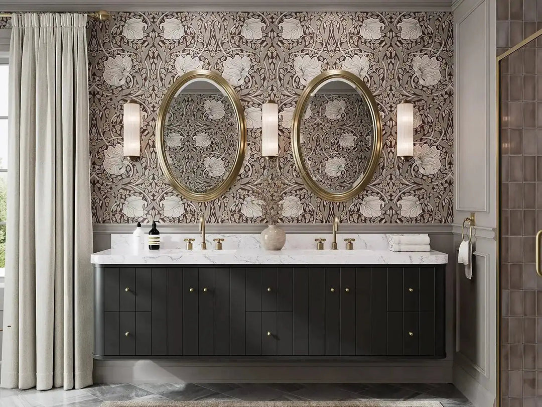 Houston Floating 84 in. W x 22 in. D Double Sink Bathroom Vanity - Willow Bath and Vanity