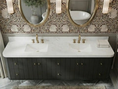 Houston Floating 84 in. W x 22 in. D Double Sink Bathroom Vanity - photo 8