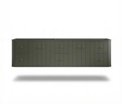 Houston Floating 84 in. W x 22 in. D Double Sink Bathroom Vanity - photo 13