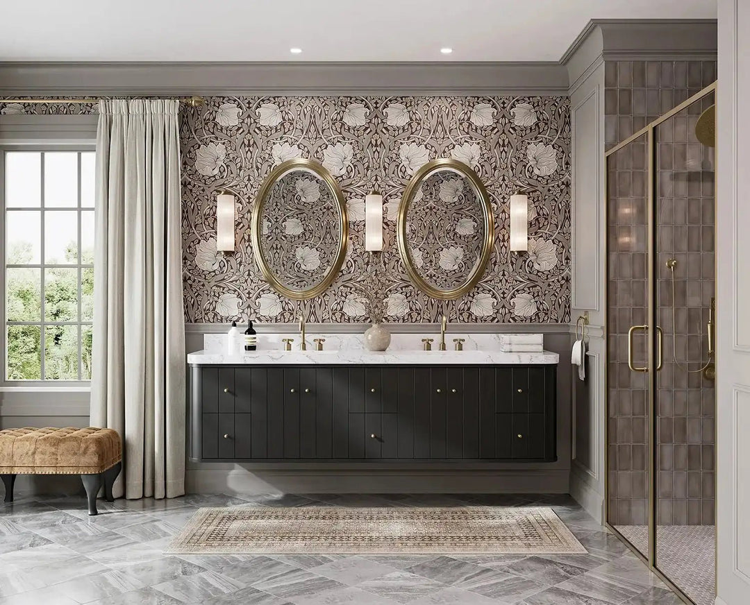 Houston Floating 84 in. W x 22 in. D Double Sink Bathroom Vanity - Willow Bath and Vanity