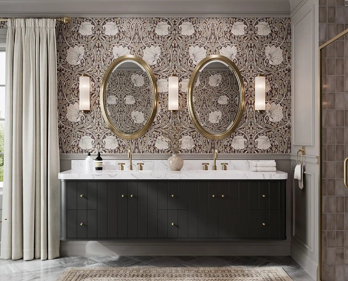 Houston Floating 84 in. W x 22 in. D Double Sink Bathroom Vanity - Willow Bath and Vanity