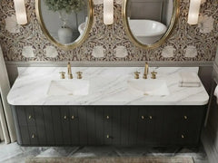 Houston Floating 84 in. W x 22 in. D Double Sink Bathroom Vanity - photo 14