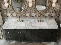Houston Floating 84 in. W x 22 in. D Double Sink Bathroom Vanity - photo 7