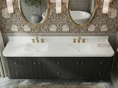 Houston Floating 84 in. W x 22 in. D Double Sink Bathroom Vanity - photo 16