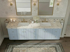 Houston Floating 84 in. W x 22 in. D Double Sink Bathroom Vanity - photo 13