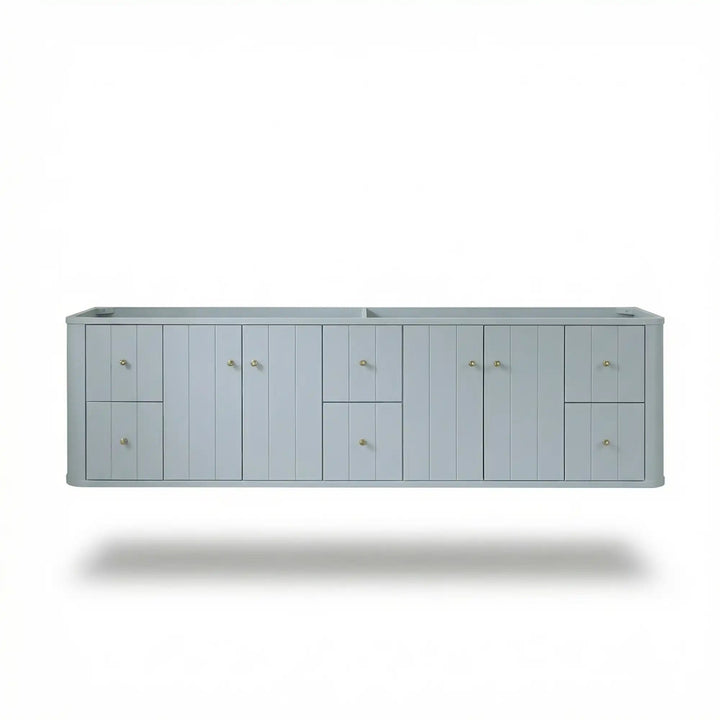 Houston Floating 84 in. W x 22 in. D Double Sink Bathroom Vanity - photo 6