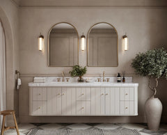 Houston Floating 84 in. W x 22 in. D Double Sink Bathroom Vanity - photo 4