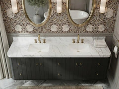 Houston Floating 84 in. W x 22 in. D Double Sink Bathroom Vanity - photo 13
