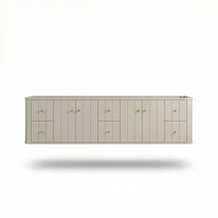Houston Floating 84 in. W x 22 in. D Double Sink Bathroom Vanity - photo 6