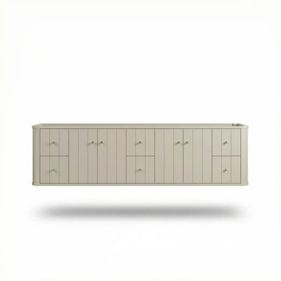 Houston Floating 84 in. W x 22 in. D Double Sink Bathroom Vanity - Willow Bath and Vanity