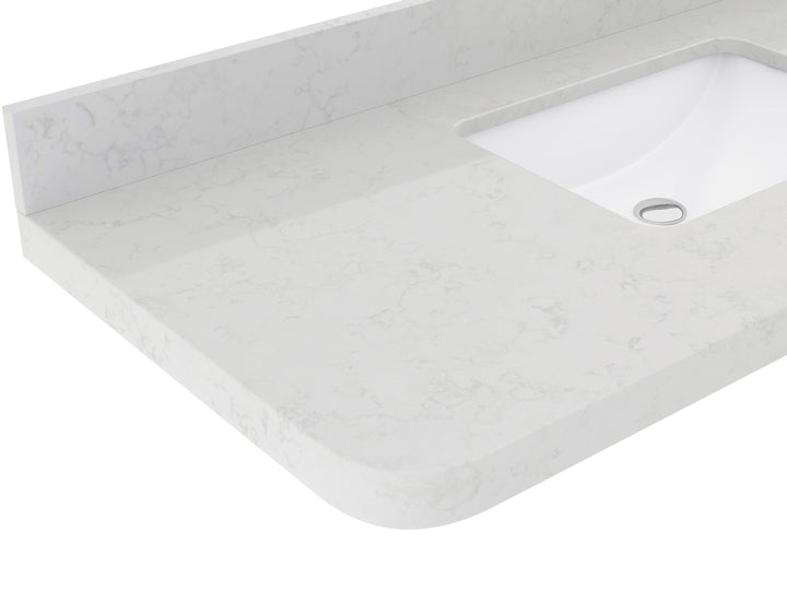 Houston White Oak 42 in. W x 22 in. D Curved Edge Single Sink Bathroom Vanity - photo 6