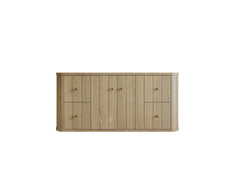 Houston White Oak 48 in. W x 22 in. D Floating Single Sink Bathroom Vanity with Curved Edge Design - photo 17