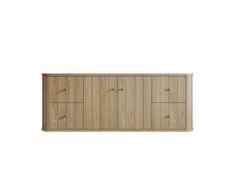 Houston White Oak 60 in. W x 22 in. D Floating Single Sink Bathroom Vanity with Curved Edge Design - photo 17