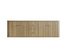 Houston White Oak 72 in. W x 22 in. D Floating Double Sink Bathroom Vanity with Curved Edge Design - photo 17