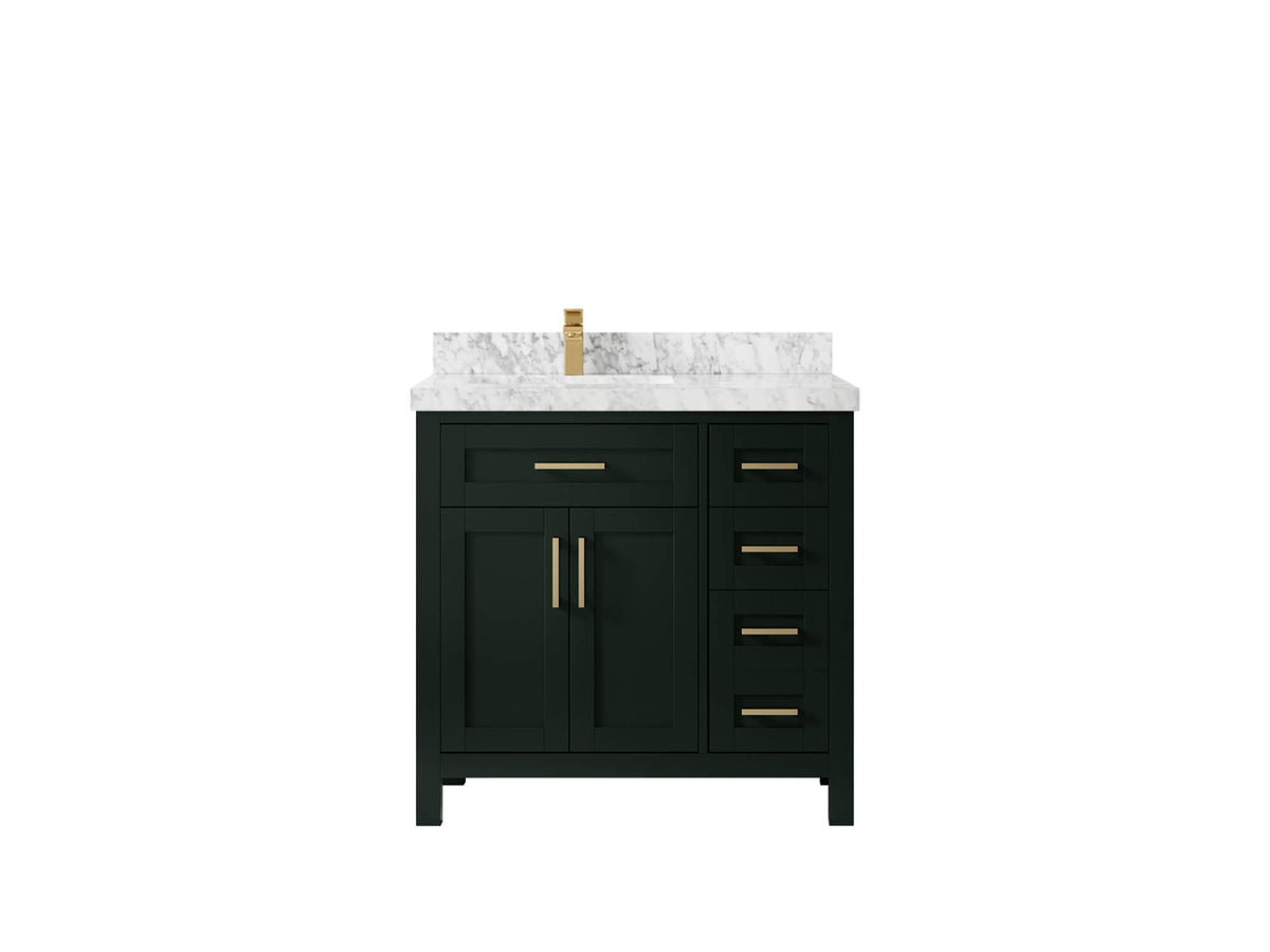 Cambridge 36 in. W x 22 in. D Left Offset Sink Bathroom Vanity