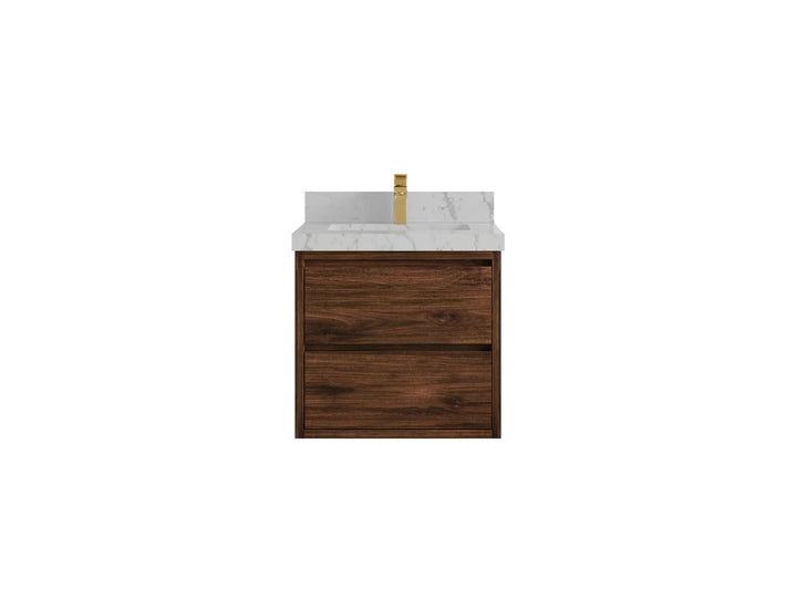 Madison Floating Teak 24 in. W x 22 in. D Single Sink Bathroom Vanity - photo 48