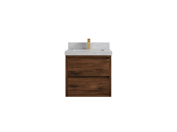 Madison Floating Teak 24 in. W x 22 in. D Single Sink Bathroom Vanity - photo 38