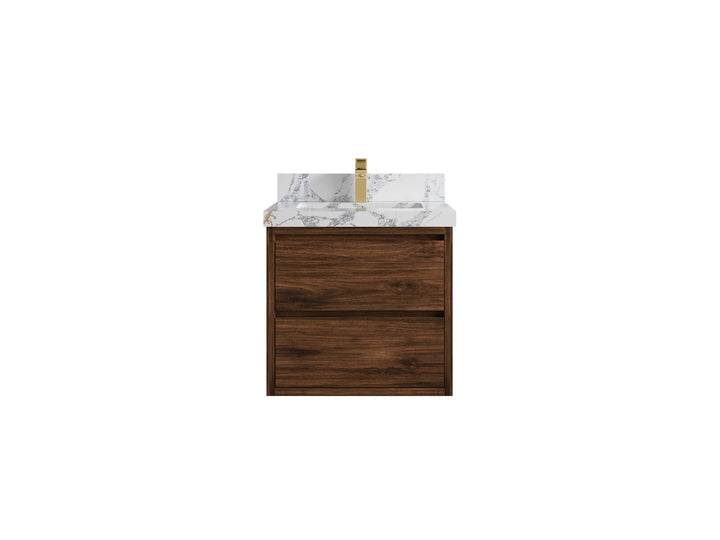 Madison Floating Teak 24 in. W x 22 in. D Single Sink Bathroom Vanity - photo 26