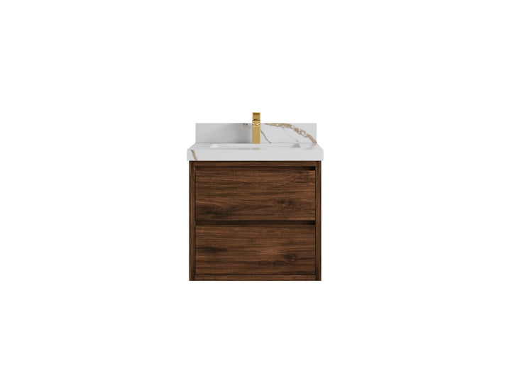 Madison Floating Teak 24 in. W x 22 in. D Single Sink Bathroom Vanity - photo 20