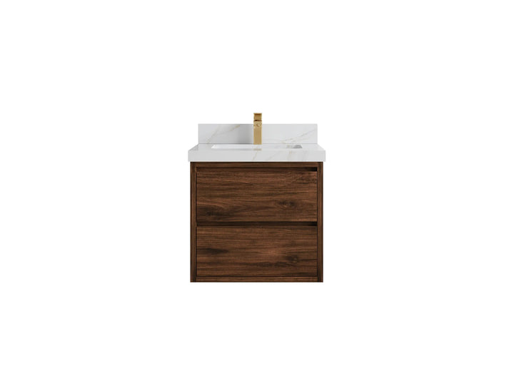 Madison Floating Teak 24 in. W x 22 in. D Single Sink Bathroom Vanity - photo 28