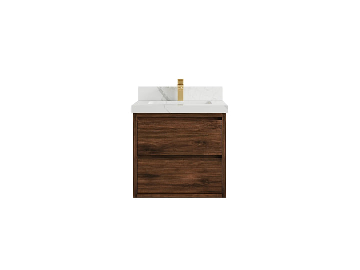 Madison Floating Teak 24 in. W x 22 in. D Single Sink Bathroom Vanity - photo 22
