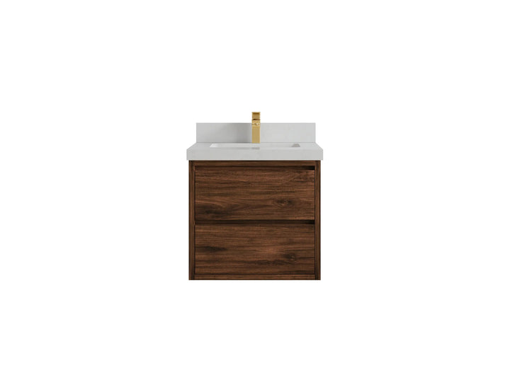 Madison Floating Teak 24 in. W x 22 in. D Single Sink Bathroom Vanity - photo 16