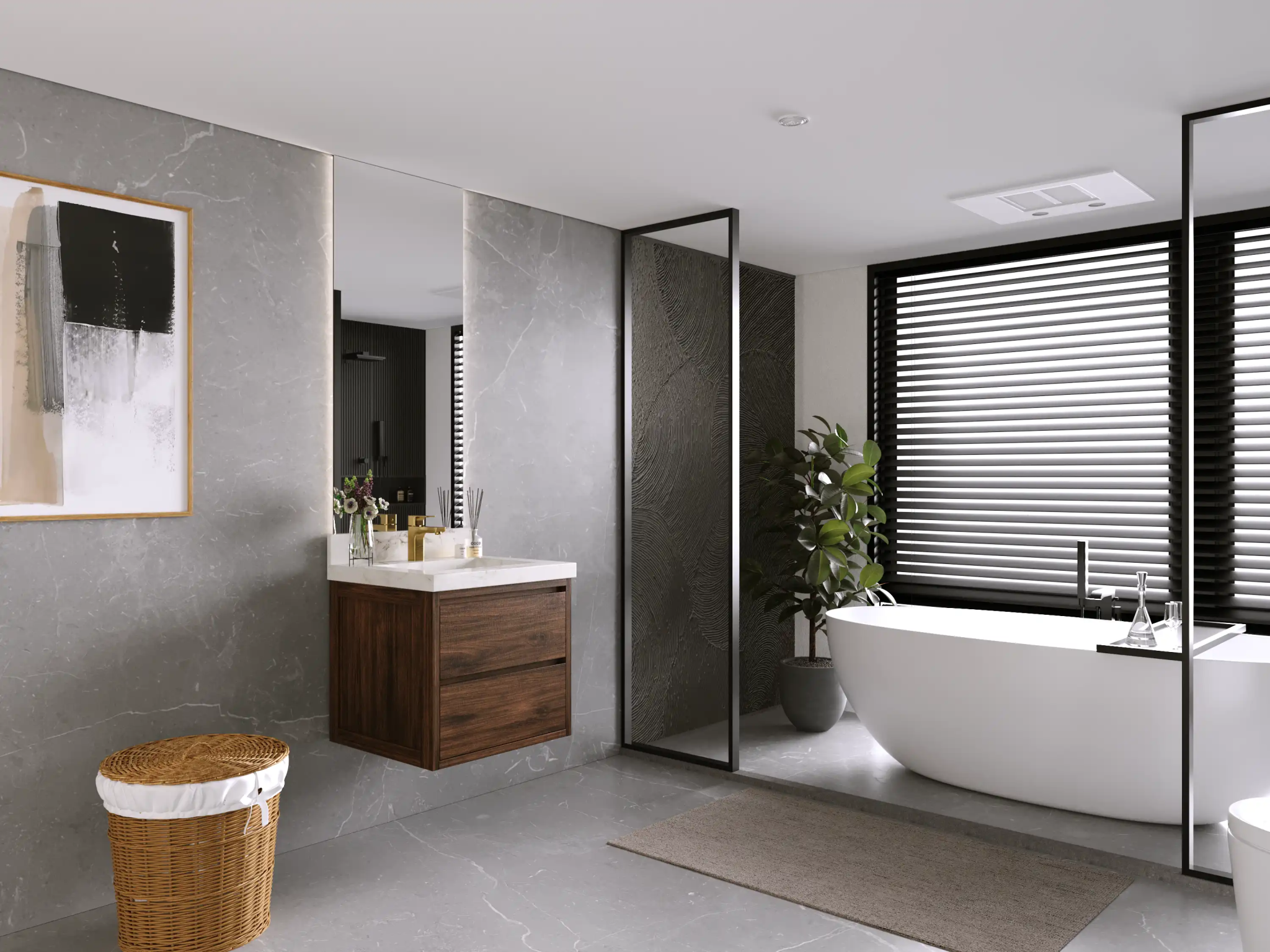 Madison Floating Teak 24 in. W x 22 in. D Single Sink Bathroom Vanity - Willow Bath and Vanity