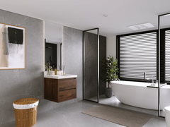 Madison Floating Teak 24 in. W x 22 in. D Single Sink Bathroom Vanity - photo 2