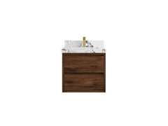 Madison Floating Teak 24 in. W x 22 in. D Single Sink Bathroom Vanity - photo 45