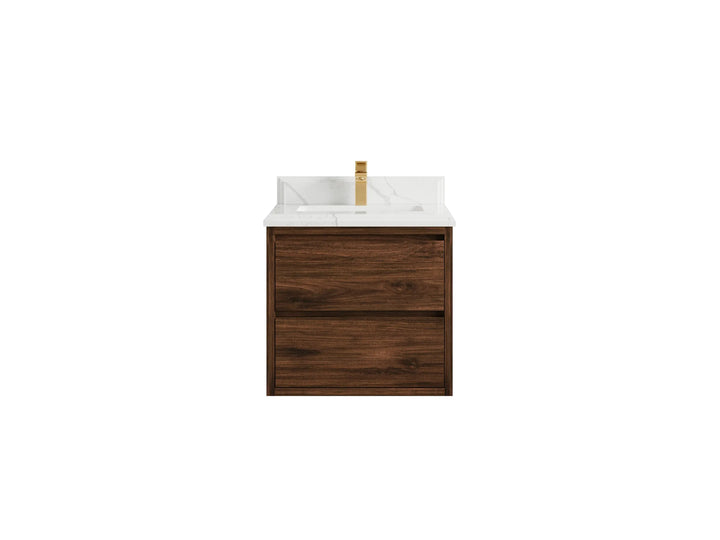 Madison Floating Teak 24 in. W x 22 in. D Single Sink Bathroom Vanity - photo 30