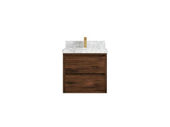 Madison Floating Teak 24 in. W x 22 in. D Single Sink Bathroom Vanity - photo 13