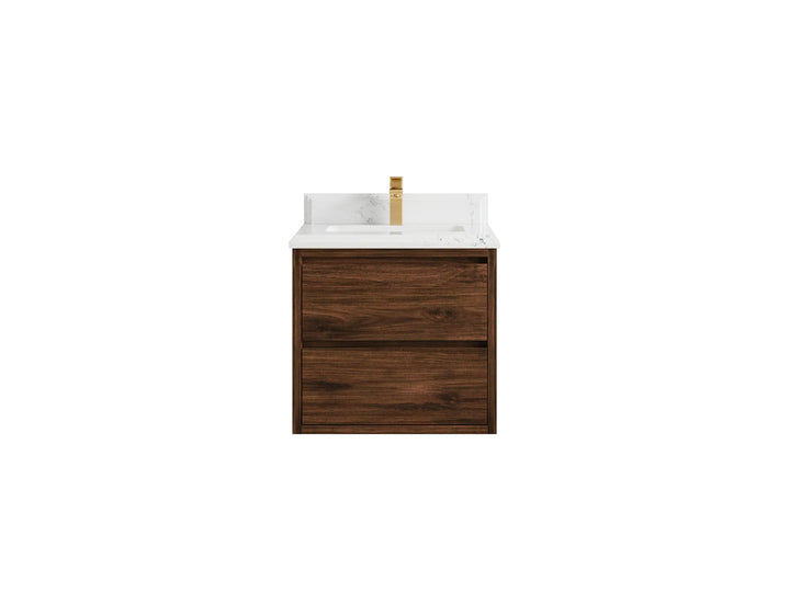 Madison Floating Teak 24 in. W x 22 in. D Single Sink Bathroom Vanity - photo 32