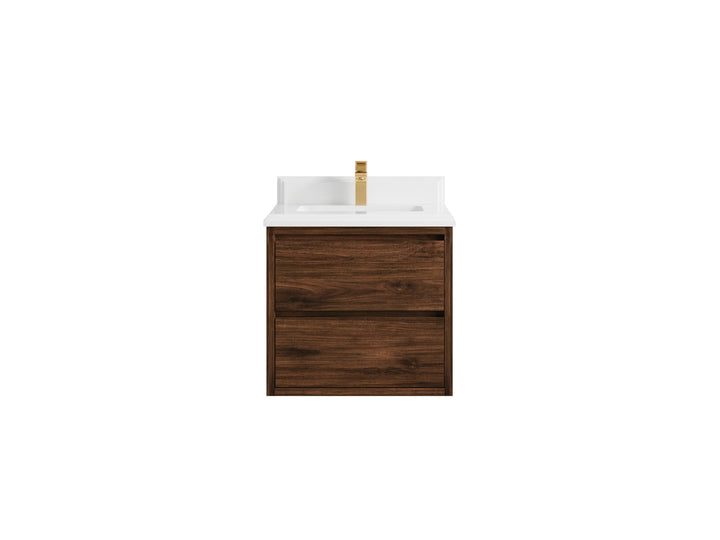 Madison Floating Teak 24 in. W x 22 in. D Single Sink Bathroom Vanity - photo 34