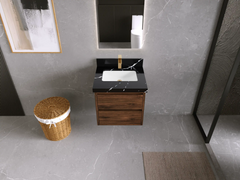Madison Floating Teak 24 in. W x 22 in. D Single Sink Bathroom Vanity - photo 16