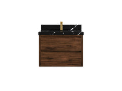 Madison Floating Teak 30 in. W x 22 in. D Single Sink Bathroom Vanity - photo 49