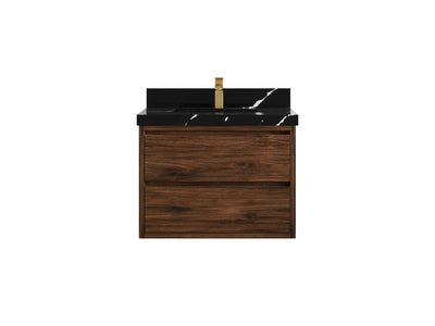 Madison Floating Teak 30 in. W x 22 in. D Single Sink Bathroom Vanity - Willow Bath and Vanity