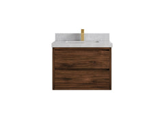 Madison Floating Teak 30 in. W x 22 in. D Single Sink Bathroom Vanity - photo 35