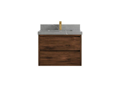 Madison Floating Teak 30 in. W x 22 in. D Single Sink Bathroom Vanity - photo 37