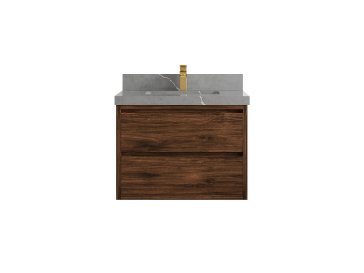 Madison Floating Teak 30 in. W x 22 in. D Single Sink Bathroom Vanity - photo 38