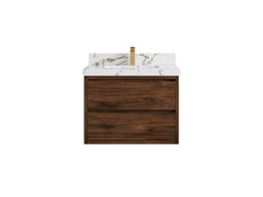 Madison Floating Teak 30 in. W x 22 in. D Single Sink Bathroom Vanity - photo 39