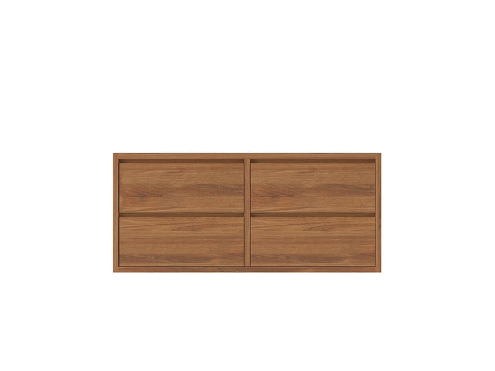 Madison Floating Teak 48 in. W x 22 in. D Double Sink Bathroom Vanity - photo 6