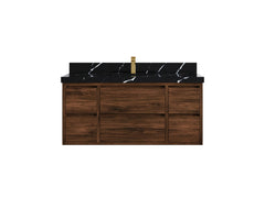 Madison Floating Teak 48 in. W x 22 in. D Single Sink Bathroom Vanity - photo 24