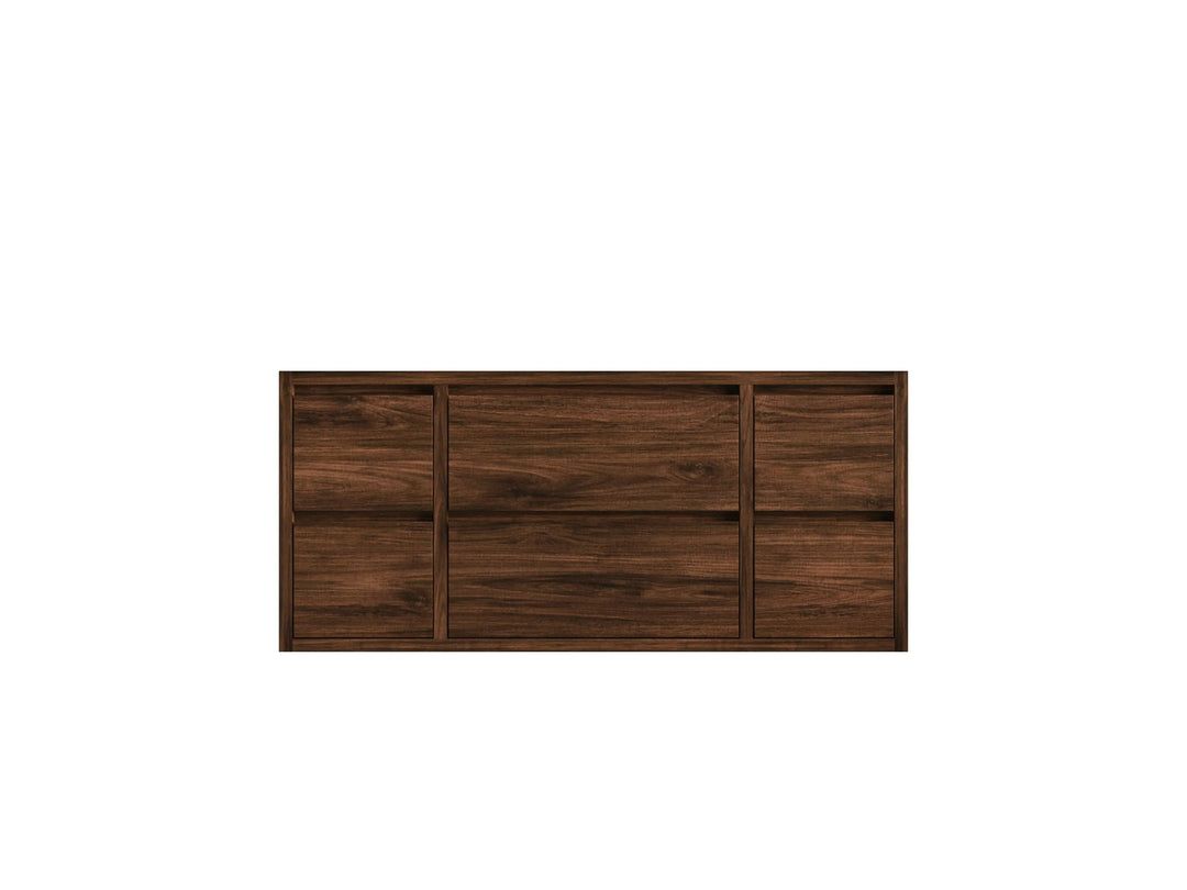 Madison Floating Teak 48 in. W x 22 in. D Single Sink Bathroom Vanity - Willow Bath and Vanity