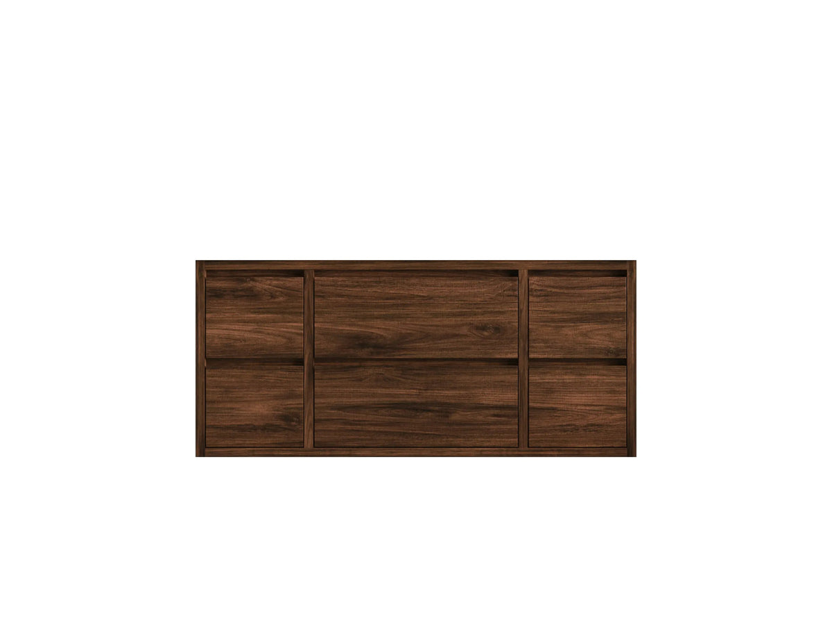 Madison Floating Teak 48 in. W x 22 in. D Single Sink Bathroom Vanity - Willow Bath and Vanity